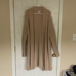 Old Navy Tan Knit Long Cardigan
